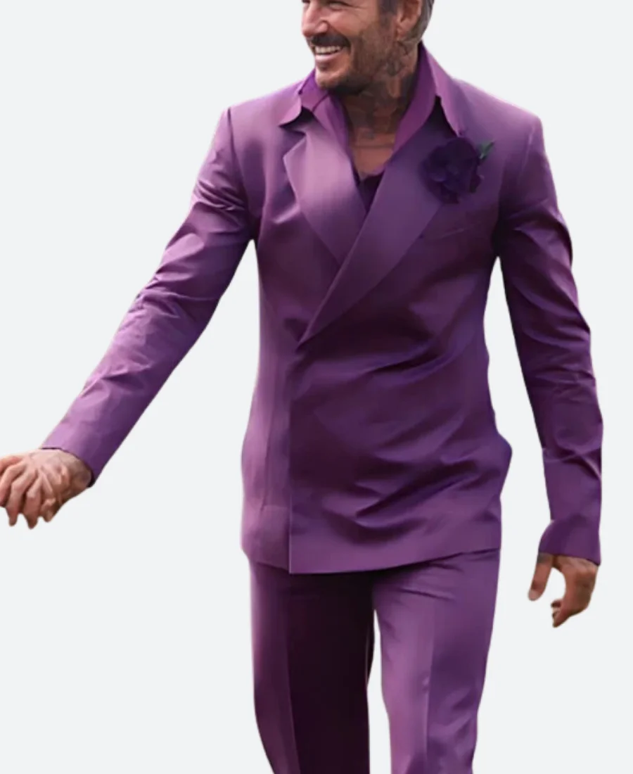 25th Anniversary David Beckham Purple Suit
