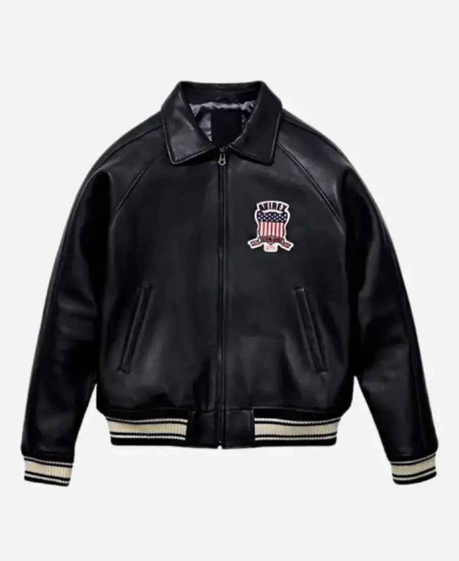 Avirex Leather Bomber Jacket