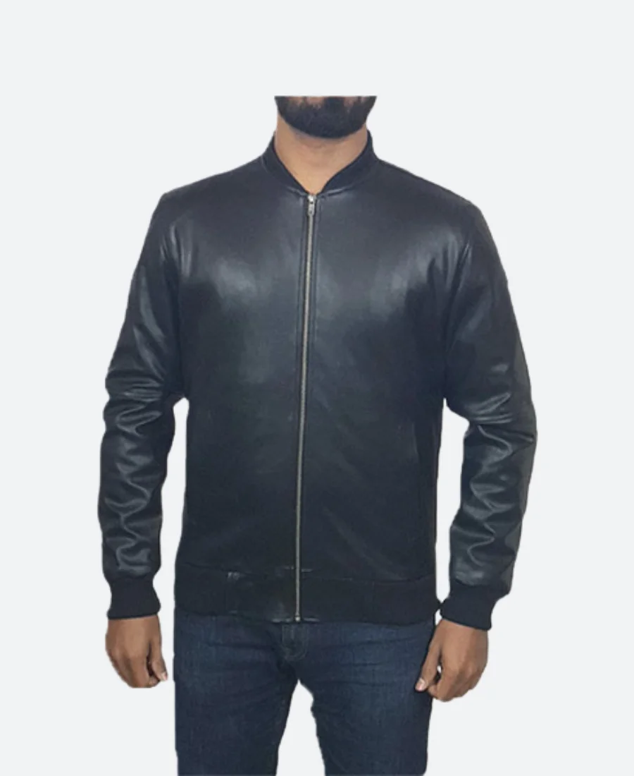 Black Biker Leather Jacket
