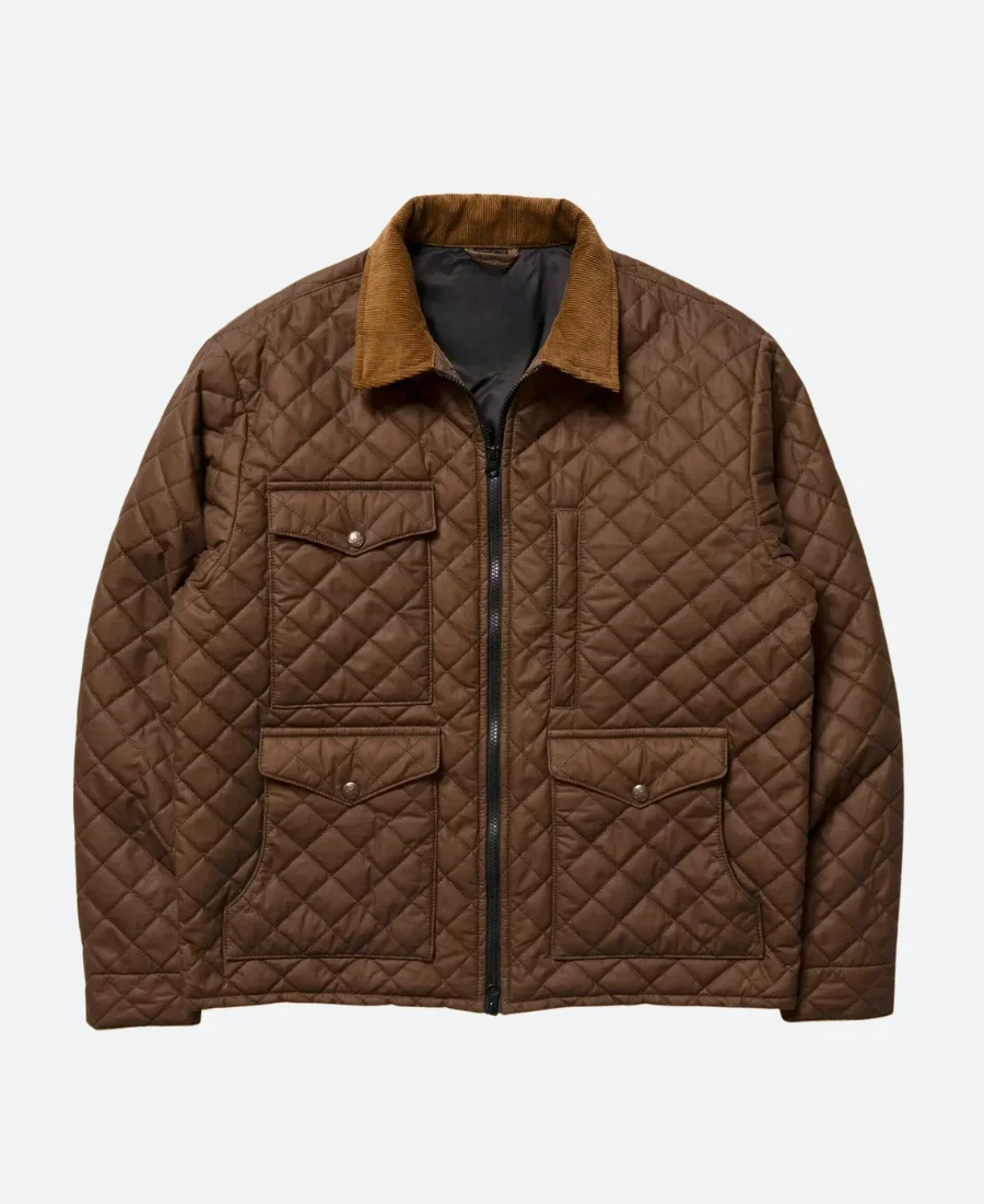 Yellowstone John Dutton Brown Quilted Jacket