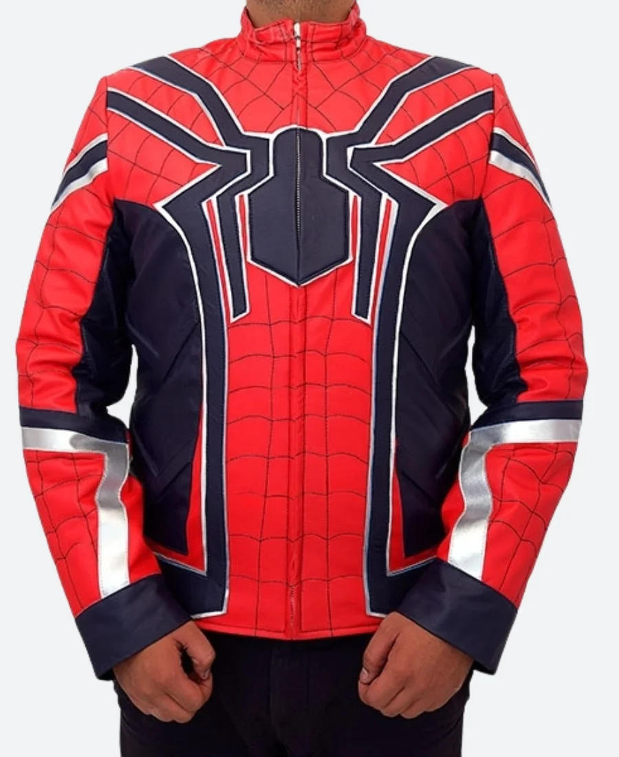Avengers Infinity War Spiderman Leather Jacket