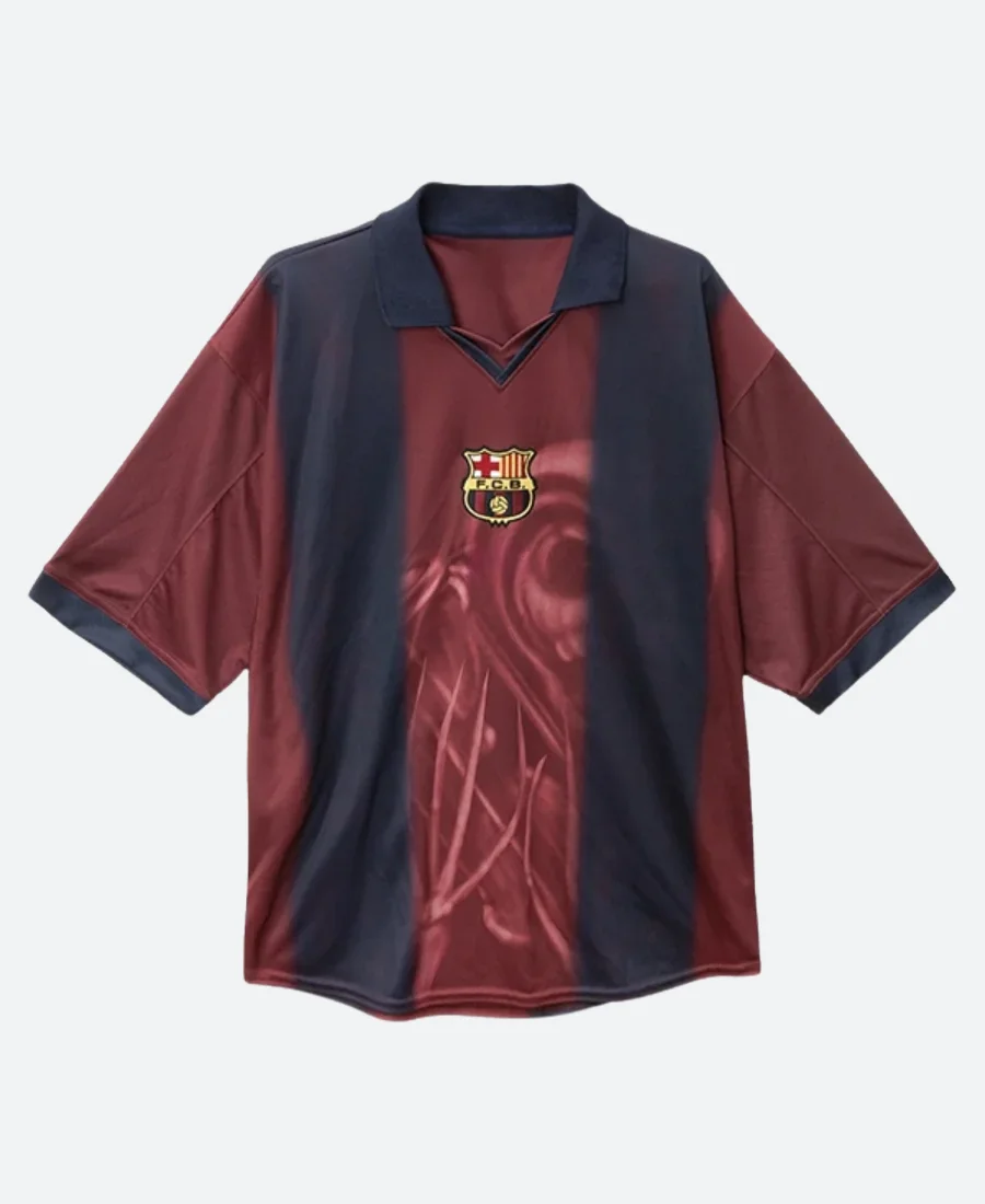 Travis Scott CJ X FCB Barcelona Home Skeleton Jersey