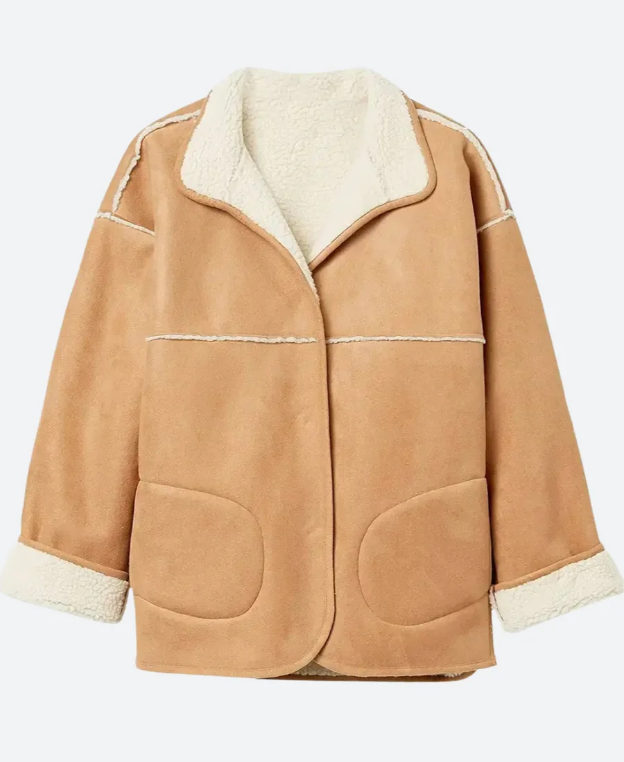 Best Christmas Ever Charlotte Sanders Suede Leather Jacket